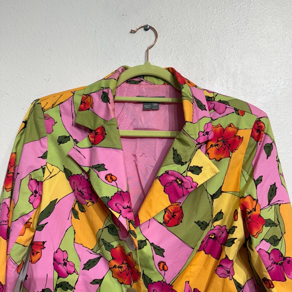 Kelly and Diane Pink Floral Blazer Sz 12P - Picture 3 of 12
